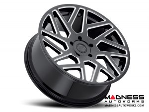 Jeep Custom Wheels (1) - Black Rhino - 22 x 9.5 - Cyclone - Gloss Black w/ Milled Spokes	
